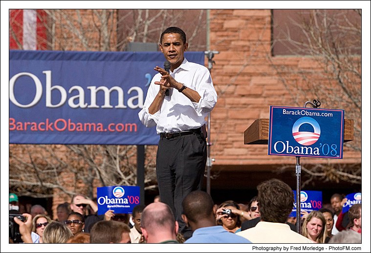 Barack Obama Rally - Photos By Fred Morledge - ( PhotoFM.com ) - 04