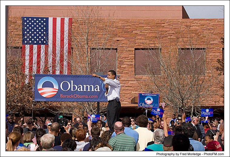 Barack Obama Rally - Photos By Fred Morledge - ( PhotoFM.com ) - 05