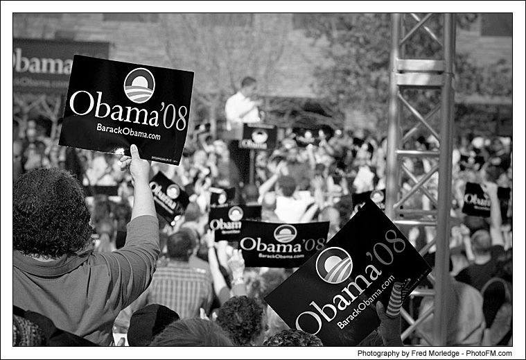 Barack Obama Rally - Photos By Fred Morledge - ( PhotoFM.com ) - 07