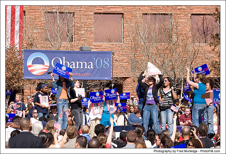 Barack Obama Rally - Photos By Fred Morledge - ( PhotoFM.com ) - 12