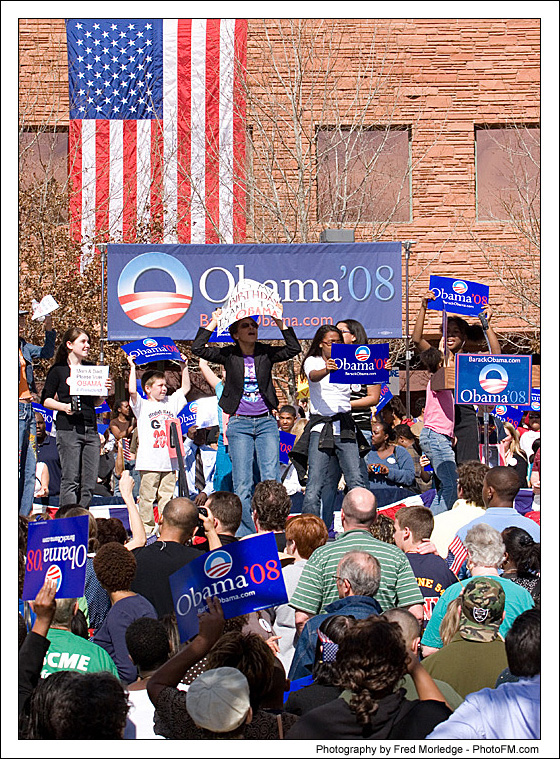 Barack Obama Rally - Photos By Fred Morledge - ( PhotoFM.com ) - 14