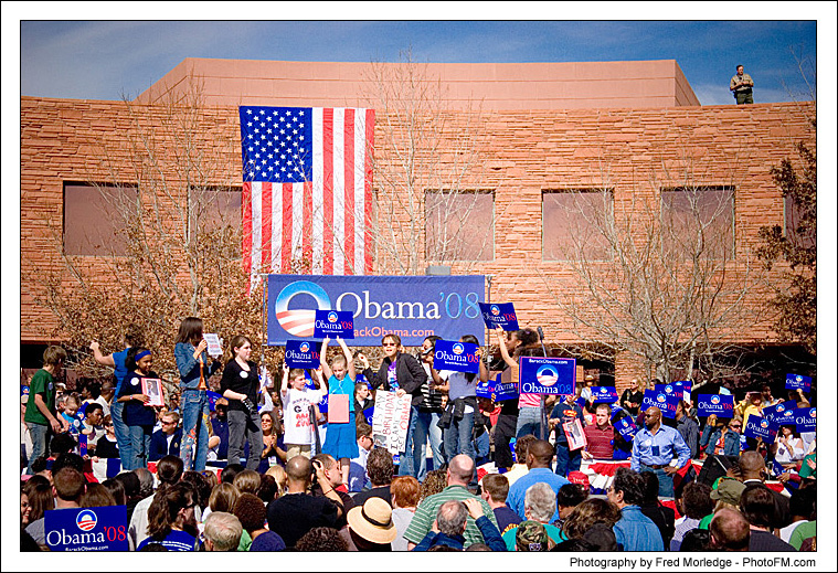 Barack Obama Rally - Photos By Fred Morledge - ( PhotoFM.com ) - 16