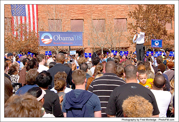 Barack Obama Rally - Photos By Fred Morledge - ( PhotoFM.com ) - 21