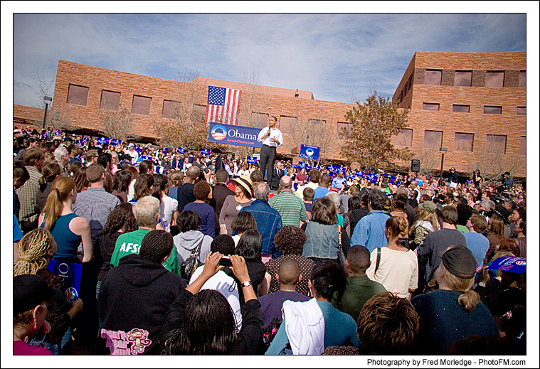 Barack Obama Rally - Photos By Fred Morledge - ( PhotoFM.com ) - 23