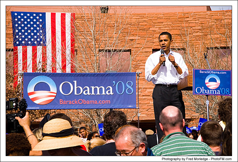 Barack Obama Rally - Photos By Fred Morledge - ( PhotoFM.com ) - 25